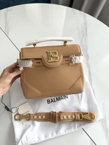 Balmain Beige Gold Logo