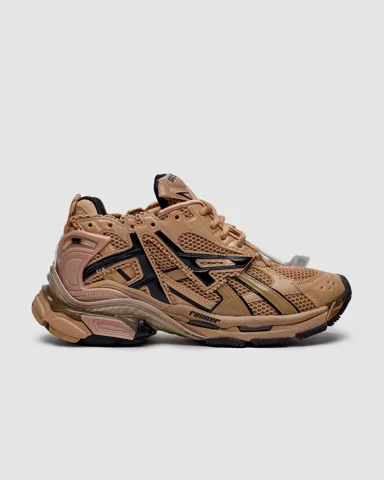 BALENCIAGA Runner Trainers Nylon Beige