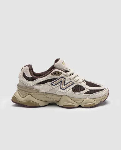 New Balance 9060 Sydney's Signature Collection in Beige/Brown/Black Suede/Mesh