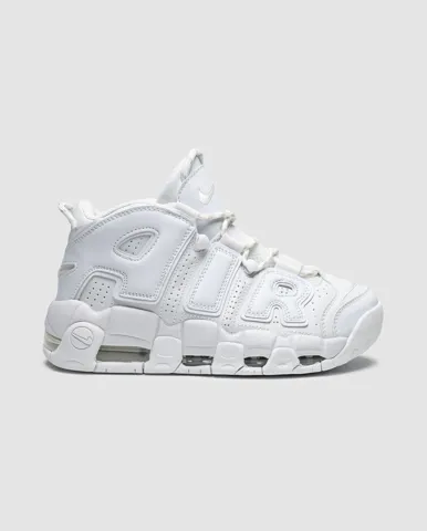 Nike Air More Uptempo White on White