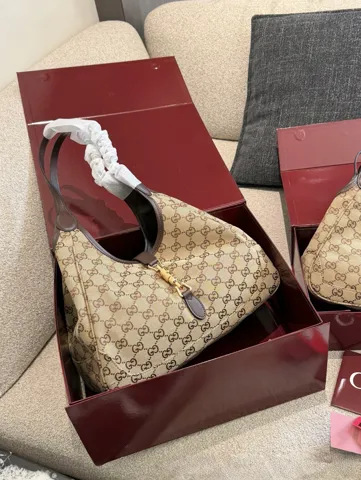 Gucci GG Monogram Jackie Shoulder Bag