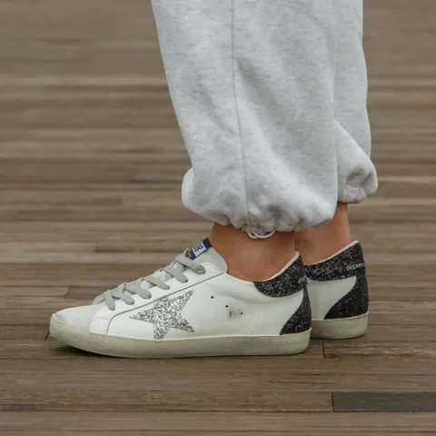 Golden Goose White Silver