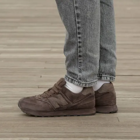 New Balance 574 x Stone Island Ghost Pack Dark Brown