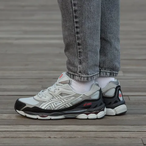 Asics Gel NYC Grey Black Red