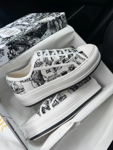 Walk-N Dior Platform White/Black Premium
