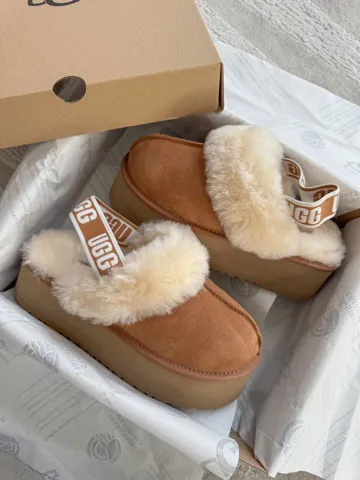 Funkette Slipper Platform Chestnut