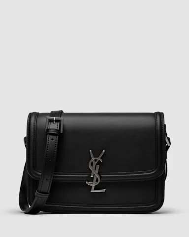 Saint Laurent Solferino Large Black/Silver