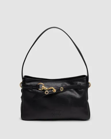 Miu Miu Aventure Nappa Leather Bag Black