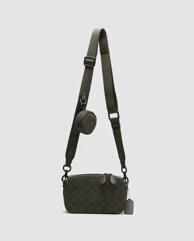 Coach Charter Crossbody Bag 19 In Signature Canvas Jacquard
