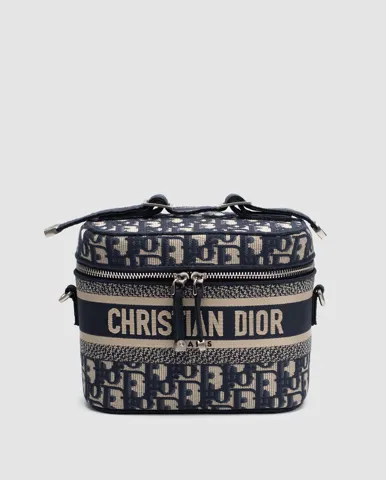 Christian Dior Travel Small Vanity Oblique Blue