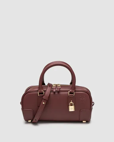 Loewe Amazona 23 Cropped Bag in Nappa Calfskin Burgundy