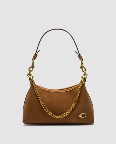 Coach Juliet Shoulder Bag Honey Brown Suede