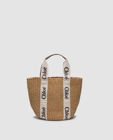 Chloe Large Woody Basket in Natural Fibers