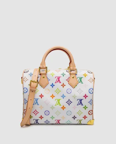 Louis Vuitton x Murakami Takashi Speedy Bandouliere 25 Multicolor White
