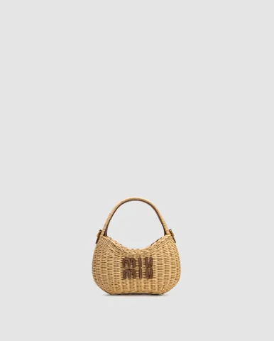 Miu Miu Wander Wicker Handbag