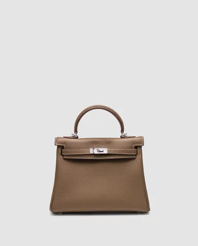 Hermes Kelly 25 Grey/Silver