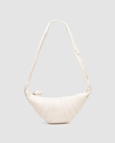 Lemaire Small Croissant Bag White