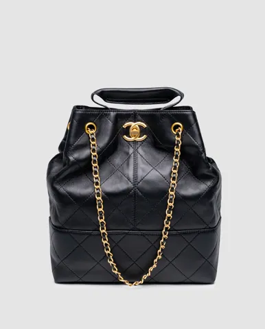 Chanel Shopping Bag 26 Black/Gold