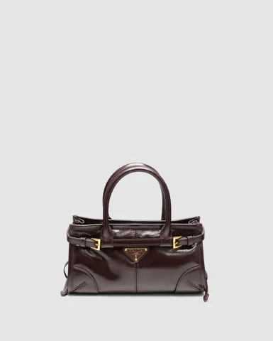 Prada Bonnie Mini Handbag Chocolate