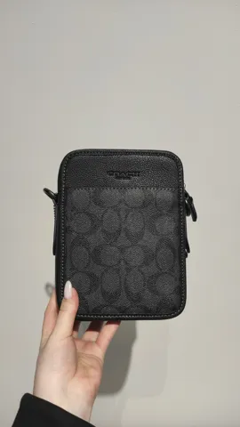 Coach Mini Charter Crossbody 24 In Signature Canvas Grey