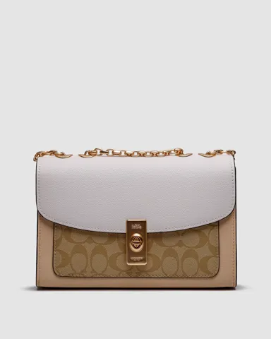 Coach Lane Shoulder Bag In Colorblock Signature Canvas