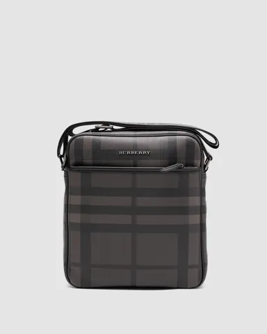 Burberry Large Messenger Bag Men Crossbody Shoulder Bag Brown
