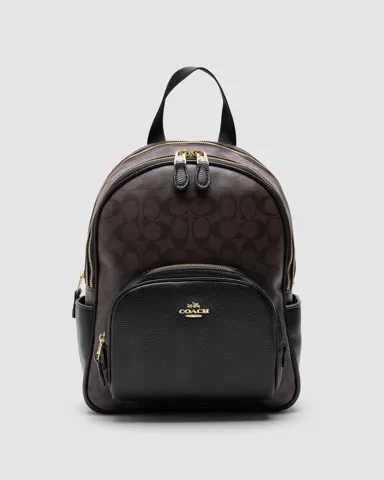 Coach Large Court Backpack in Brown/Black(інша підкладка та замок всередині)