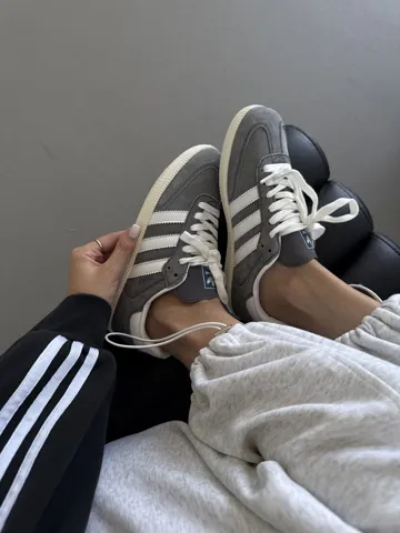 ADIDAS SAMBA | GREY SUEDE / WHITE SOLE (3)