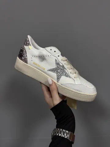 GOLDEN GOOSE BALLSTAR | WHITE / SILVER ROSE premium (10)