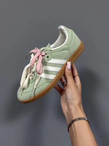 ADIDAS SAMBA | SAGE GREEN / DOUBLE LACES (2)