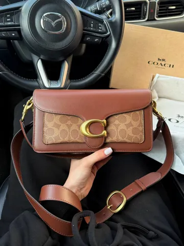 Coach Tabby Shoulder Bag 26 With Signature Canvas Brown [крафтова коробка]