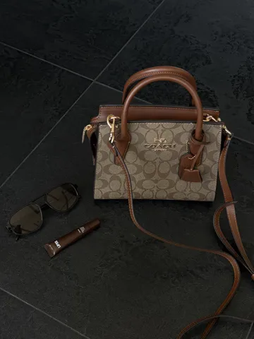 Coach Andrea Carryall In Signature Canvas Brown/Beige [оригінальна коробка]