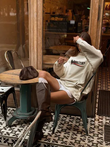 Balenciaga Political Campaign Hoodie Beige