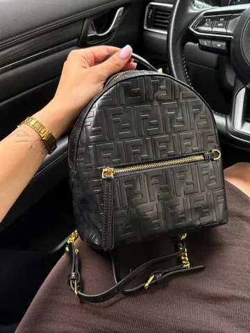 Fendi Mini Zucca FF Motif Backpack Black [пильник, звичайна коробка]