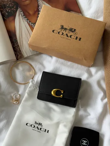 Coach Bandit Card Case Black/Gold