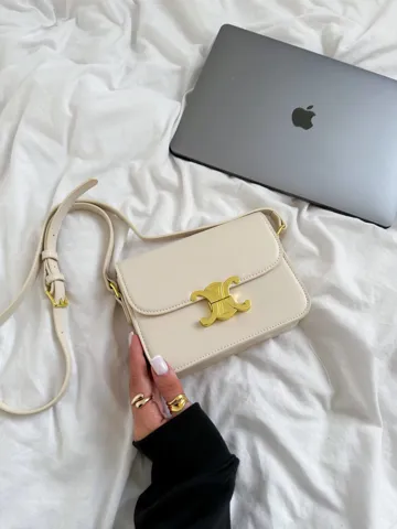 Celine Teen Triomphe Bag Cream in Shiny Calfskin [оригінальна коробка]